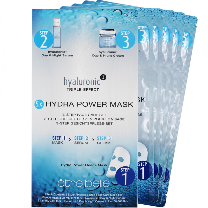 Hyaluronic Hydra Power Maske 3-Step Face Care Set